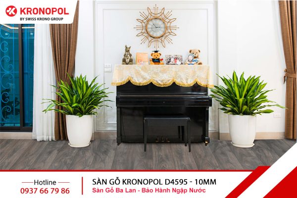 Bảng Giá Sàn Gỗ KRONOPOL TP.HCM - Sàn Gỗ Chịu Nước Tốt Nhất Thế Giới 6 Sàn gỗ Kronopol Cốt Xanh D4595 - 10mm